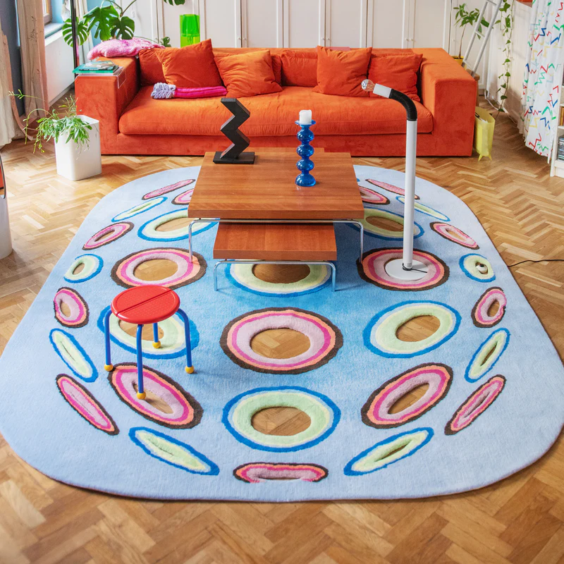 creative custom rug design for interior decoration