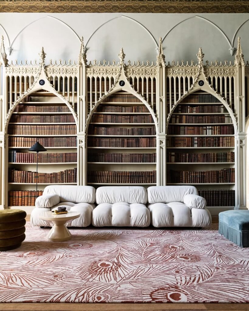 luxury hotel lobby carpet with custom hand tufted design